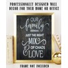 "Our Family-Right Mix of Chaos & Love"- Family Sign-Wall Art-