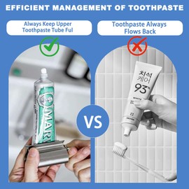 XYTAHDM 2er-Pack Tubenquetscher,Zahnpasta Squeezer Edelstahl Sparen Zahnpasta total Squeeze Out leere Rohre, geeignet für Zahnpasta, Ölfarbe, Handcreme oder Salbe