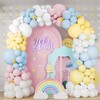 Pink Pastel Balloons 12 Inch, 35 PCS Birthday Balloons, Blue