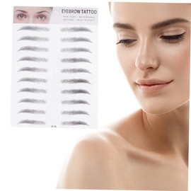 Gatuida 2Pcs Eyebrow Stickers Artificial Hair Like Eyebrow Transfer Stencils for Men and Women Easy to Use Eyebrow Tool for Quick Grooming for Sparse Eyebrows
