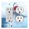 Graphics Wallplates - Great White Shark Attack - Rocker/GFCI Outlet
