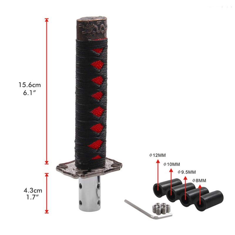 Car Gear Head Shift Knob Samurai Gear Shifter with 4