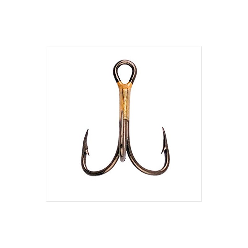 Eagle Claw Lazer 2X Treble Regular Shank Curved Point Hook