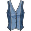 Simplicity SS3067U5 Misses' Vest Style Tops Sewing Pattern Packet, Design