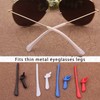 KECHIO Silicone Anti-Slip Eyeglass End Tips Ear Cushions Ear Sock