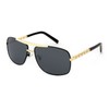 YuJian Aviator Sunglasses for Men Women UV400 Protection Trendy Square