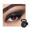 Black Matte Eyeshadow, Single Smoky Eyeshadows Pressed Powder, Highly Pigmented