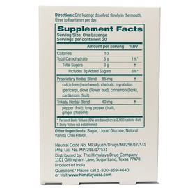 Himalaya Koflet Lozenges, Vanilla Chai Flavor, Natural Herbal Cough Drop for Warming Relief and Soothing Comfort, 130 mg, 20 Lozenge