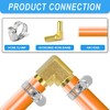ERGAOBOY 5 Pcs 10 mm Brass 90 Degree Elbow Hose