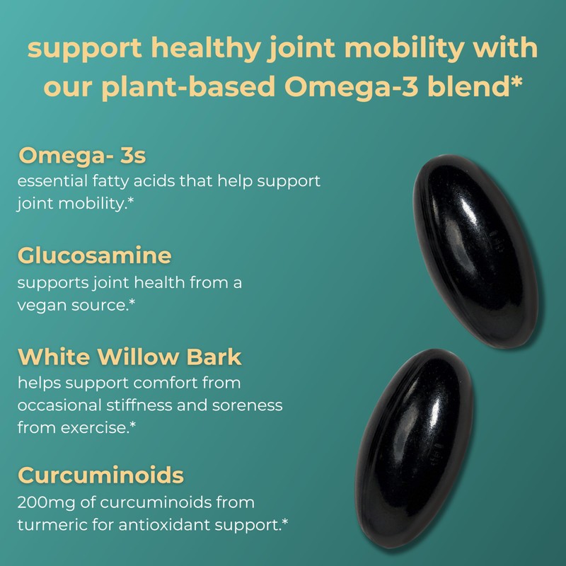 Iwi Life Joint Omega-3, 60 Softgels (30 Servings), Plant-Based Algae