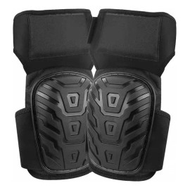 Rodilleras Kidomy Negras Resistente Uso Construcción Velcro Ajustable