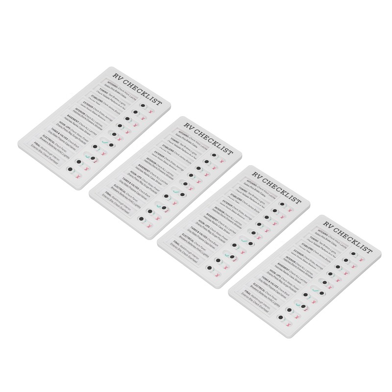 4pcs Checklist Board DIY Production Recyclable Portable Chore Checklist Detachable