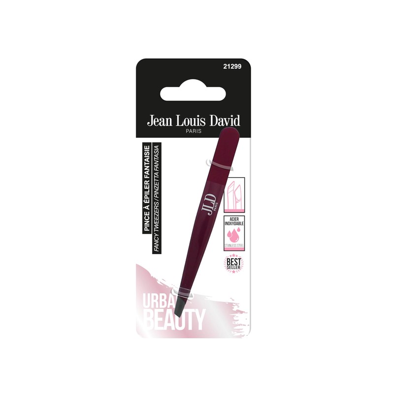 Jean Louis David Fantasy Tweezers - Beveled Teeth - Removes
