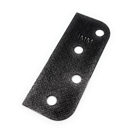Door Hinge Shims (Set of 3) Hinge Spacer For Interior and Exterior Door Alignment - for 3.5", 4" and 4.5" Standard Hinges (1mm thick, Black, 4-inch)