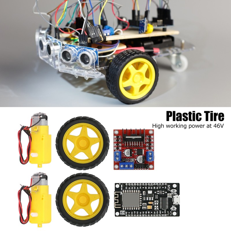 Smart Car Robot Kit for RC Car Plastic Tire Wheel