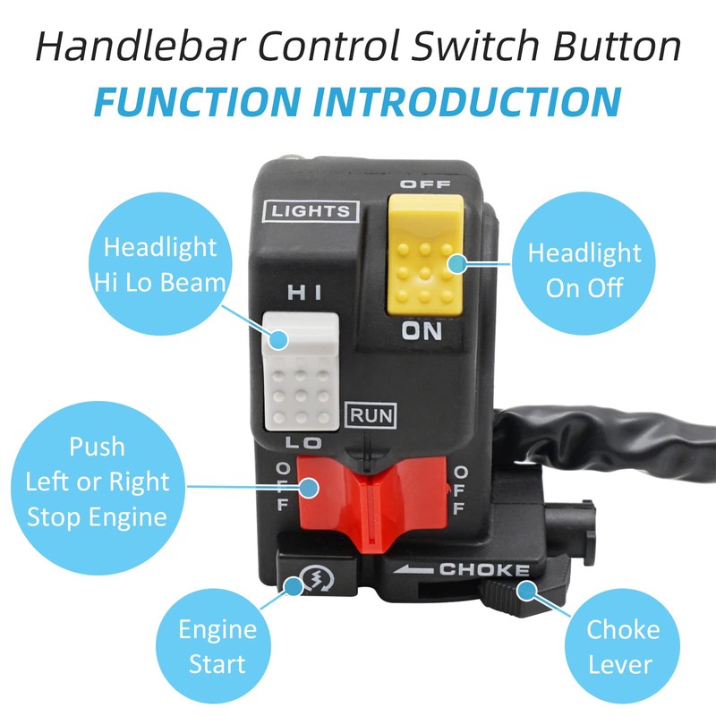 M MATI 35200-HC4-004 Start Kill Stop Headlight Button Control Switch