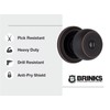 BRINKS - Stafford Privacy Locking Door Knob Set Bedrooms Bathrooms,