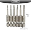 Teocpai 6 Pieces Triangle Screwdriver Bits, 50 mm Magnetic Triangle