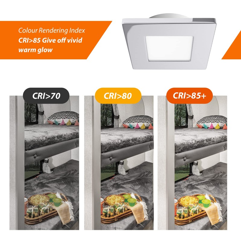 Dream lighting 12 V LED Recessed Spotlight Caravan Ultra Flat