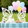 Large Size Wooden Butterfly Decor, White Large Butterfly Cutout Backdrop,