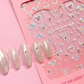 Daily Charme Bejeweled Nail Art Sticker Angelfire Flutter