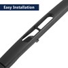 X AUTOHAUX Car Rear Windshield Wiper Blade Arm Set 265mm