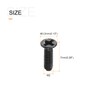 METALLIXITY Flat Head Machine Screws (M2 x 7mm) 150pcs, Carbon