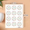 Jxuane 60 Pcs Easter Stickers, 2Inch Happy Easter Sticker Easter