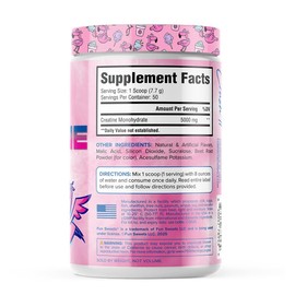 Core Nutritionals Creatine, Increases Strength and Muscle Growth, 5000 mg, 50 Servings (50 Servings, Fun Sweets™ Cherry Berry)