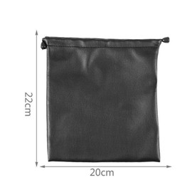 2X PU Leather Soft Storage Bag Pouch Case for Around Earphone AE -1 DJ Headphone Black