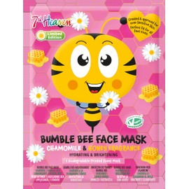 7th Heaven Bumble Bee Face Mask with Chamomile & Honey Fragrance - Hydrating & Brightening