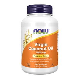 NOW Virgin Coconut Oil 1000 mg,120 Softgels