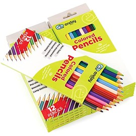 Colored Pencils 12 Count, Pre-Sharpened Color Pencils for Kids and Adult, Art and School Supplies for Drawing, Pack of 144 Coloring Pencils Set Assorted Colors - by Enday