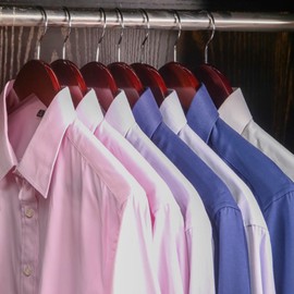 JS HANGER Schima superba Wooden Hangers 20 Pack, Smooth Finish Walnut Wood Coat Hangers for Suit Shirt，Dress, Jacket, Pants Clothes Hanger with Swivel Hook & Notches