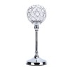 Crystal Candle Holder Ornament Tall Elegant Crystal Silver Candlestick for