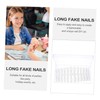 Healeved Elegant Charming Fake Nails 504pcs End Nail Stickers for