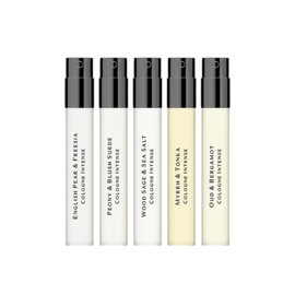 In1mart Set Cologne 5 Sample vials 1.5ml/0.05 fl.oz Wood Sage & Sea Salt, English Pear & Freesia, Peony & Blush Suede, Wild Bluebell, Nectarine Blossom & Honey