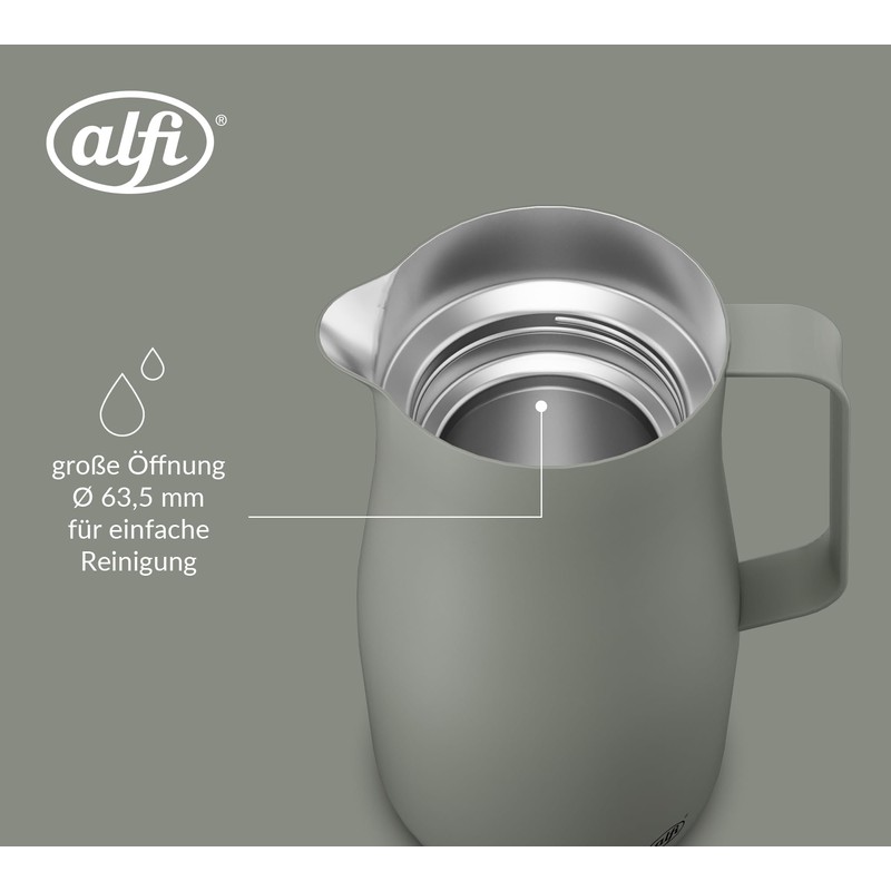 alfi STUDIO TEA Matcha Green Insulated Flask, 1.0 L, Double-Walled