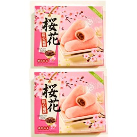 2 Pack Royal Family Mochi Roll( Cherry Blossoms Red Beans Flavor) 10.6 Oz Each