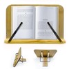 Book Stand for Reading,Wooden Book Holders for Reading Hands Free,Adjustable