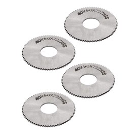 LDEXIN 4pcs 40mm/ 1.6" Dia HSS 72 Teeth Slitting Saw Cutte rCircular Slitting Wheel Cutting Tool Disc 13mm/ 0.5" Bore Dia 1mm/ 0.04" Thickness