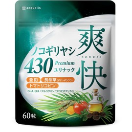 爽快ノコギリヤシ430 ユリナック サプリメント 亜鉛 長命草 トマトリコピン DHA・EPA配合 60粒 30日分 (1)