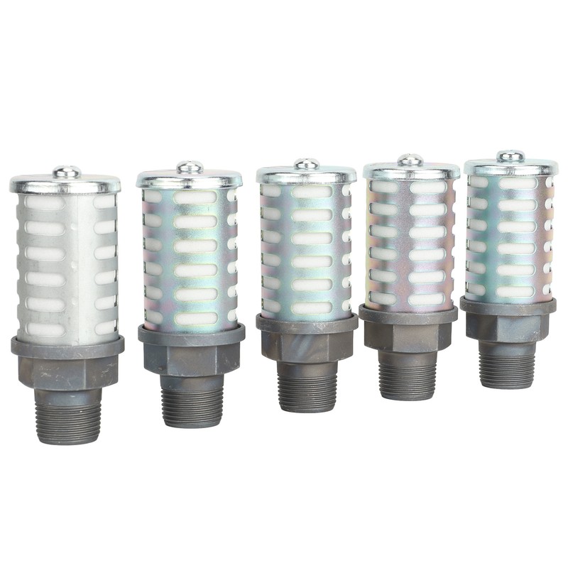 5Pcs Pneumatic Air Compressor Muffler High Pressure Resistant Air Exhaust