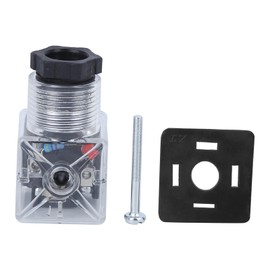 10A Hydraulic Solenoid Valve, 5pcs Hydraulic Solenoid Coil Plug,Hydraulic Solenoid Coil Connector,Transparent Voltage Universal Accessories DC24,Solenoid Valve Plug