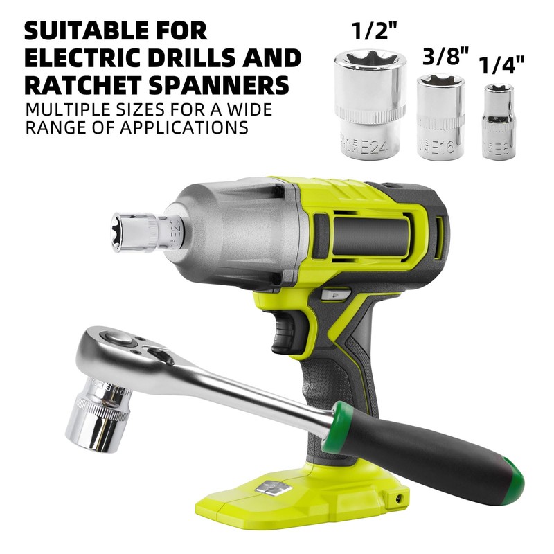 WYYFXY® Torx Socket Set Outer Star Socket Set E Profile