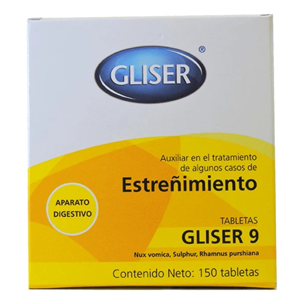 Gliser 9 Auxiliar En Tratamiento De Estreñimiento 150 Tab