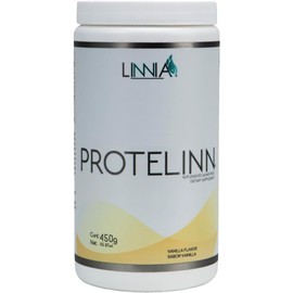 Linnia Proteína Vegetal en Polvo Sabor Vainilla 450g 13 g de Proteína por Porción Sin Azúcar Añadida Baja en Calorías Apta para Dieta Vegana y Low Carb 60.5 kcal por Porción (Vainilla)