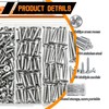 Dianrui 200 PCS 304 Stainless Steel Screws, #8 Wood Screws