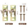 Lashow Pocket Door Rollers Connection Plate, Sliding RV Door Hardware,Color