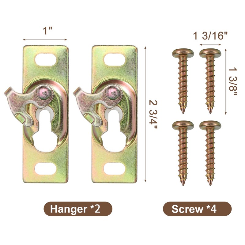 Lashow Pocket Door Rollers Connection Plate, Sliding RV Door Hardware,Color